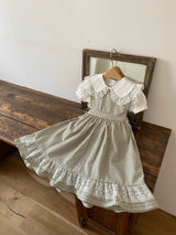 Ann Check Pinafore Dress