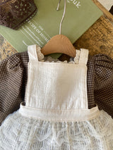 Caroline Ribbon Dress Romper_Khaki Brown