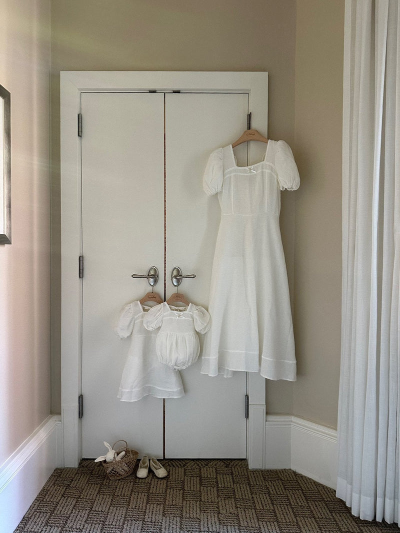 Relief Linen Romper