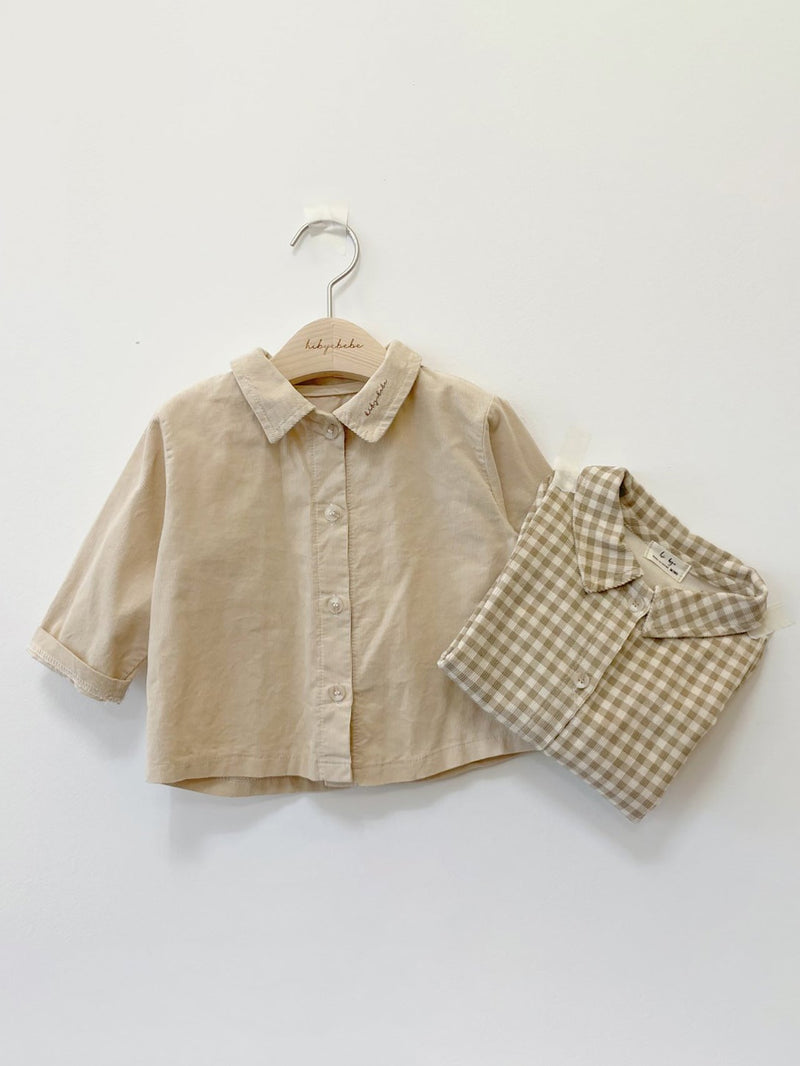 Eddie Collar Corduroy Shirts _ 2 Colours