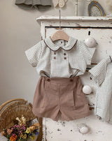 Moment Check Shirt & Short Set