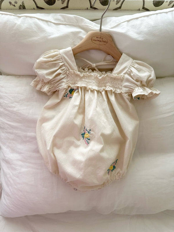 Latte Embroidered Romper_ Ivory
