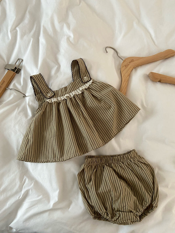 Cami Blouse and Bloomer Set _Stripes