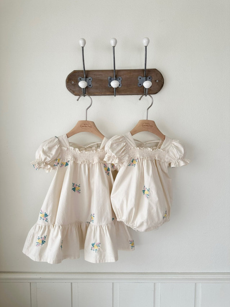 Latte Embroidered Romper_ Ivory