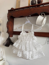 Colette Tutu Dress Romper_White