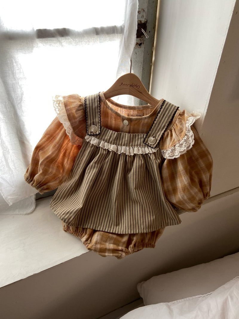 Cami Blouse and Bloomer Set _Stripes
