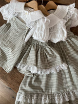 Ann Check Pinafore Dress