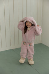 Bunny Pom-Pom Top & Pants Set_ Lavender
