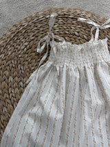 Petite Fleur Stripe Dress