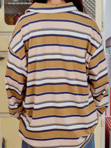 Mitte Multi-Stripe Adult Polo Top _2Colours