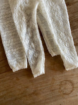 Tiny Lace Leggings _ Check Pattern