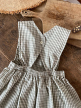 Ann Check Pinafore Dress