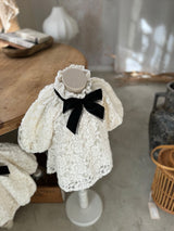 Lace Ribbon Dress _Cream