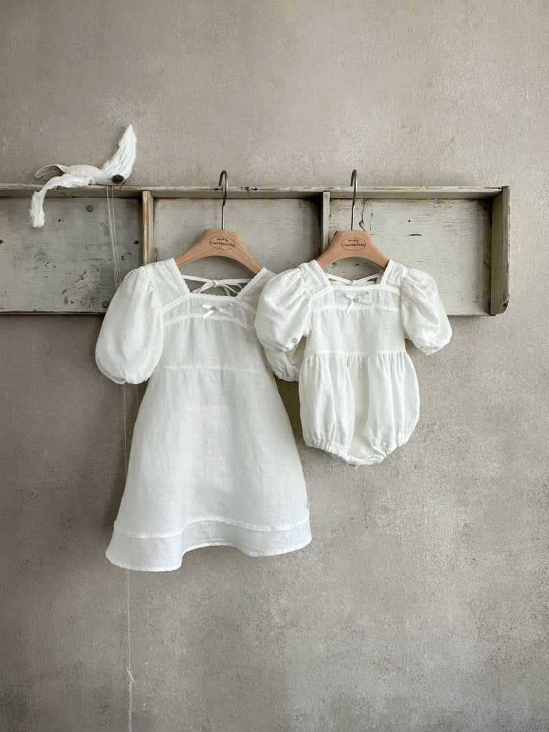 Relief Linen Dress