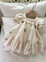 Latte Embroidered Dress_ Ivory