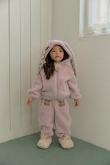 Bunny Pom-Pom Top & Pants Set_ Lavender