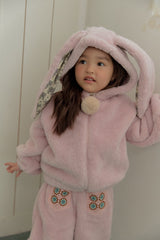 Bunny Pom-Pom Top & Pants Set_ Lavender