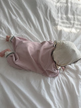 Soft Terry Polo Romper_Pink