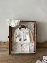 Big Flower Knit Cardigan