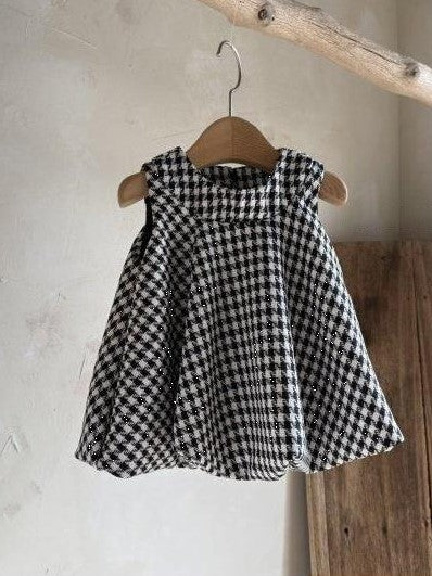 Petite Houndstooth Tweed Dress