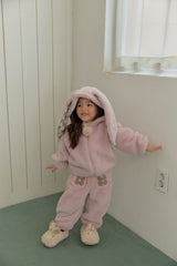 Bunny Pom-Pom Top & Pants Set_ Lavender
