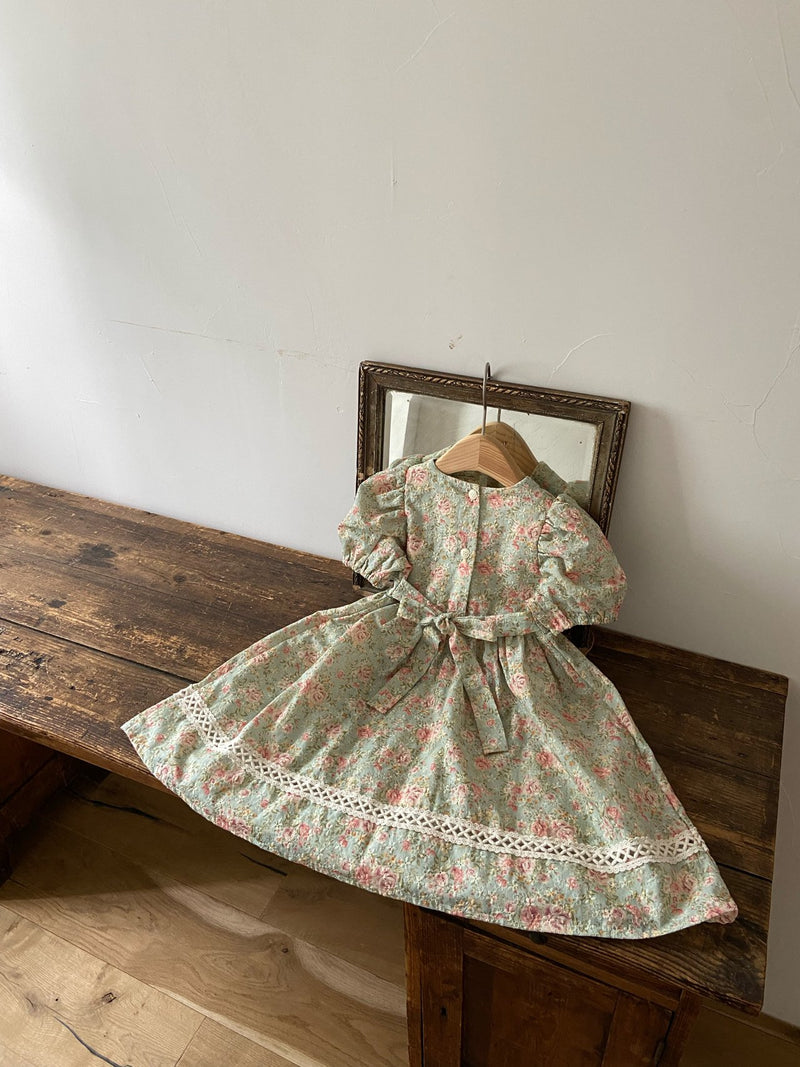 Edel Dress _Mint Floral