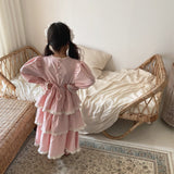 Ariel Ruffle Dress _Pink