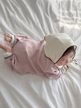 Soft Terry Polo Romper_Pink