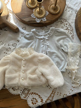 Ribbon Frill Romper _Sky Blue