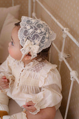 Ellie Cream Smock Romper