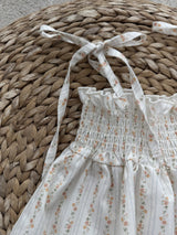 Petite Fleur Stripe Dress