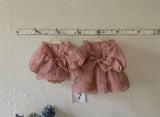 Annes Organza Dress Romper _Rose Pink