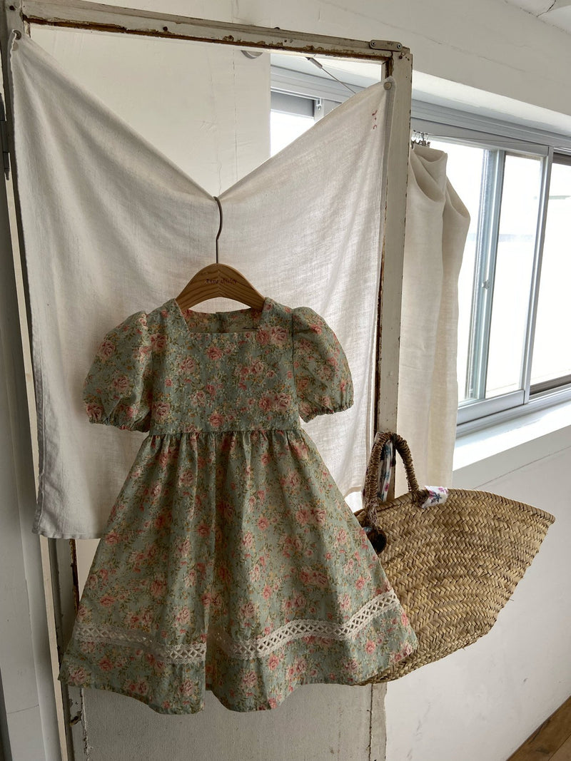 Edel Dress _Mint Floral