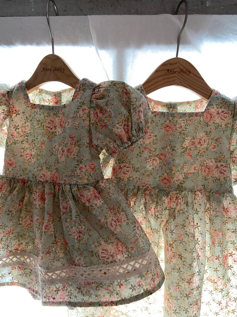 Edel Dress _Mint Floral