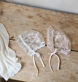 Emily Embroidery Dress & Bonnet Set_ Dusty Pink