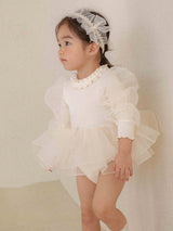 Beluca Organza Romper_Cream