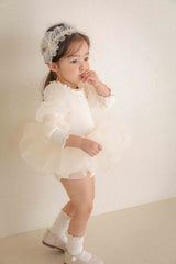 Beluca Organza Romper_Cream