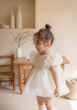 Ines Organza Romper_ Cream