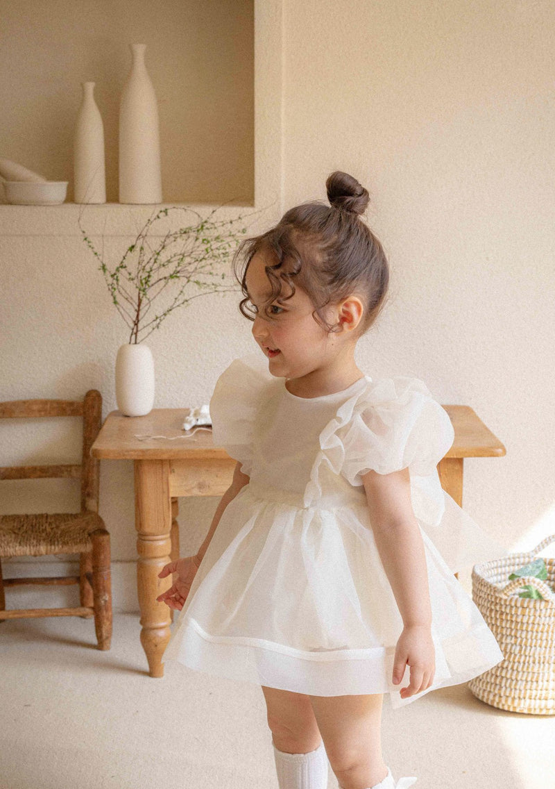 Ines Organza Romper_ Cream