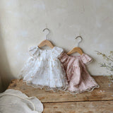Emily Embroidery Dress & Bonnet Set_ Dusty Pink