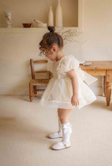 Ines Organza Romper_ Cream