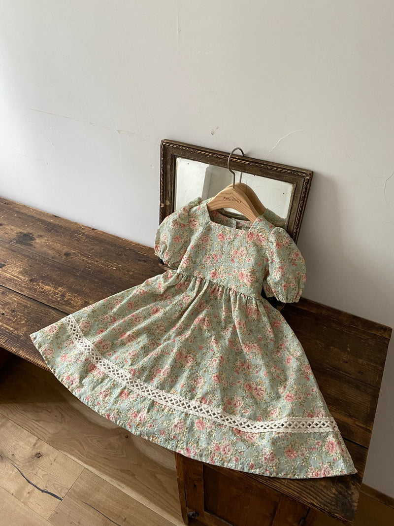 Edel Dress _Mint Floral