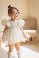 Ines Organza Romper_ Cream