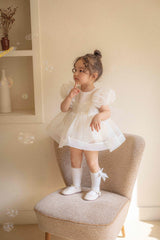 Ines Organza Romper_ Cream
