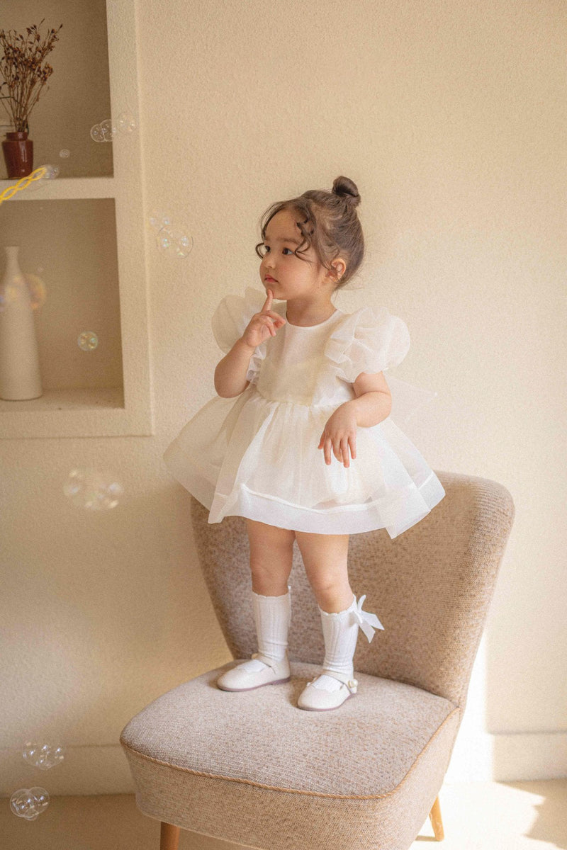 Ines Organza Romper_ Cream