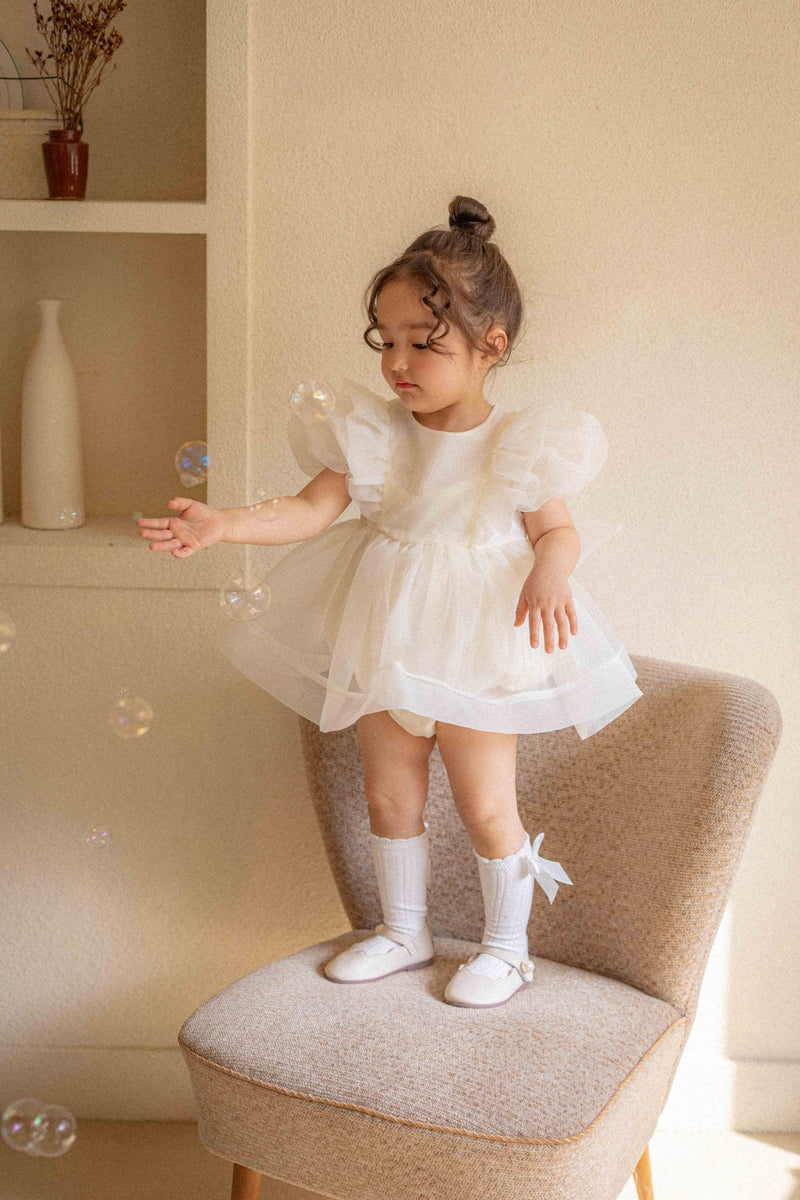 Ines Organza Romper_ Cream
