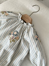 Olivia Embroidered Romper_Cream