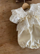 Liora Lace Ruffle Romper