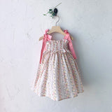 Glen Smocked Dress_ Coral