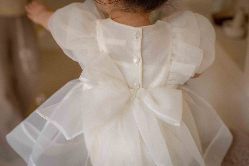 Ines Organza Romper_ Cream